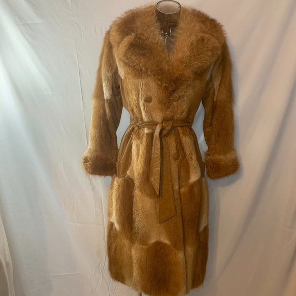 Vintage Fur Jackets & Blazers - Stunning Fox Fur & Leather Coat